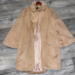 Akira trench fur coat